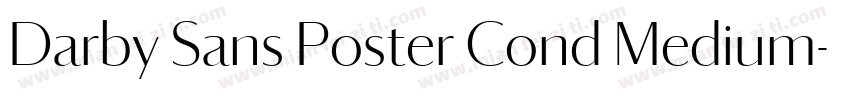 Darby Sans Poster Cond Medium字体转换